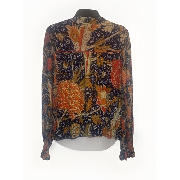 Anthropologie Bl^nk London Colorful Embroidered Long Sleeve Blouse Top Sz S NEW - Picture 5 of 10